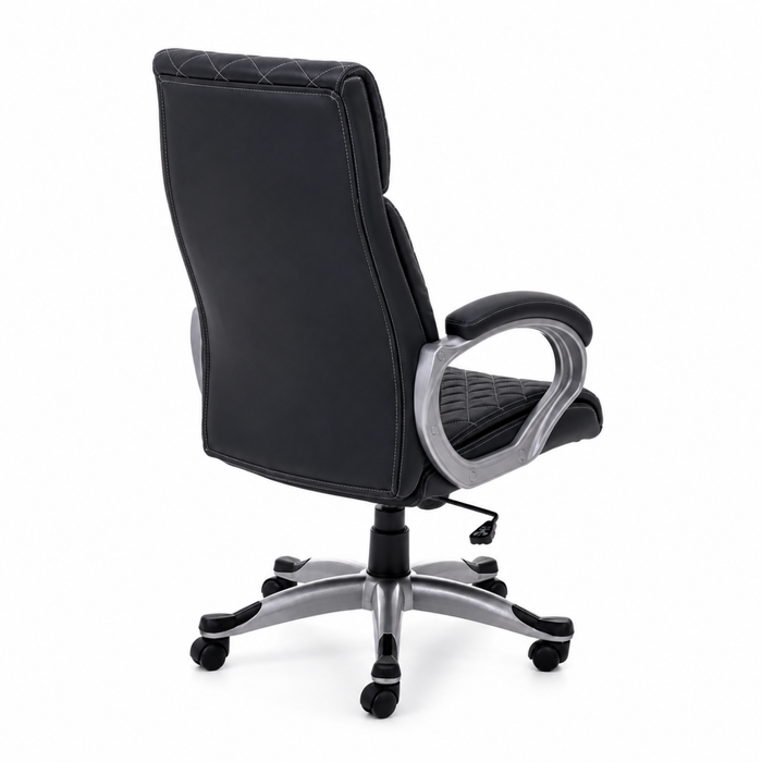 High Back Director Chair with Headrest & Aluminum Base