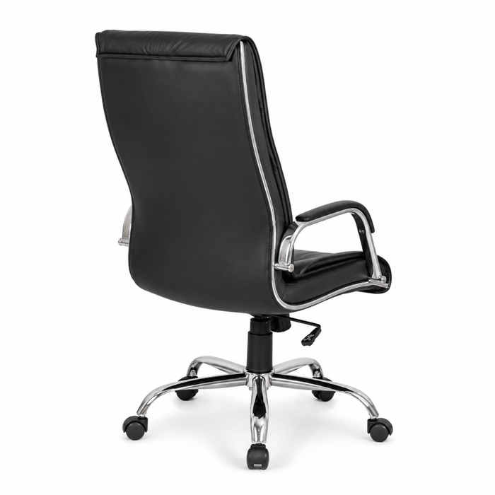 High Back Director Office Chair with Height Adjustable Chrome Base