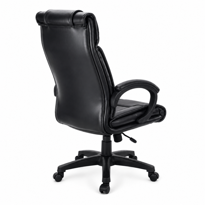 High Back Director Office Chair with Height Adjustable Nylon Base