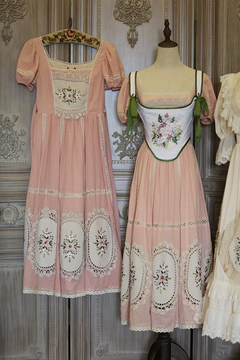 Ribbonwork bouquet dress