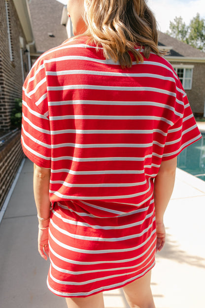 Harper Striped Mini Skort