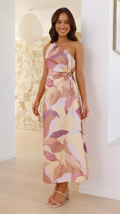 Lana Maxi Dress - Pink/Purple Floral
