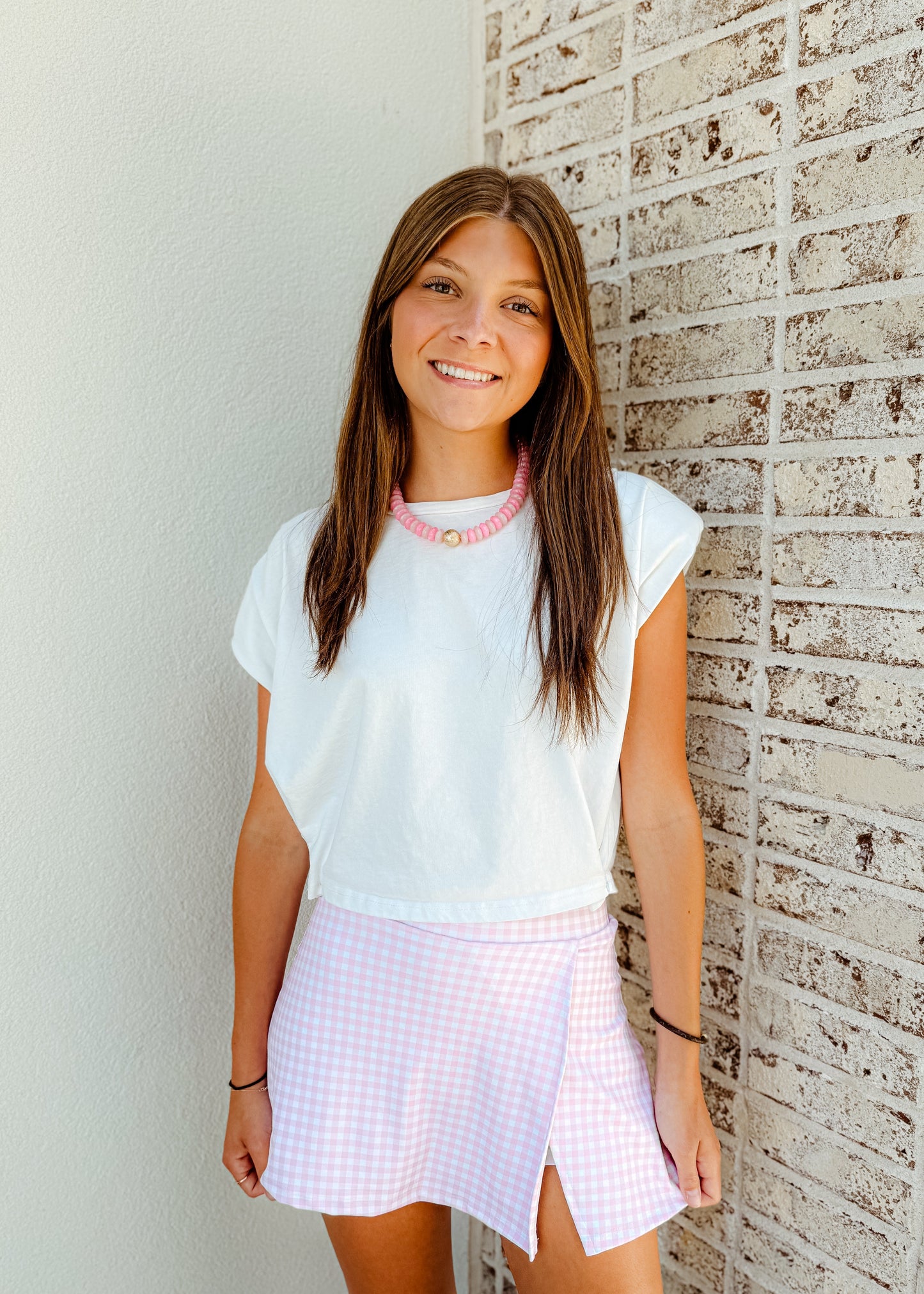 Maisie Gingham Skort