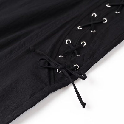 GracefulLong Lace Up Sling Dress