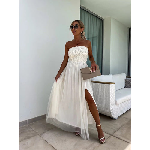 Casualwith Side Slit Dress Party Loose Vacation Dress