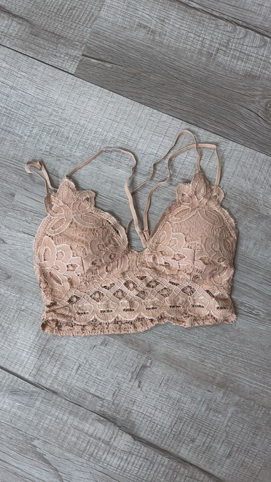 Opening Day Bralette, Beige