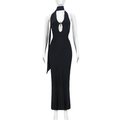 Dress Corset Hollow Out Cutout out Neck Hollow Out Cutout out Backless Slimming Maxi Dress