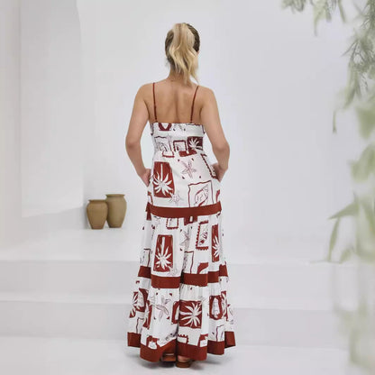 Casual off Neck Lace Splicing Sling Dress Amplified craft
