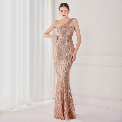Dream Socialite Gathering Party Evening Dress Long Toast Host Dress