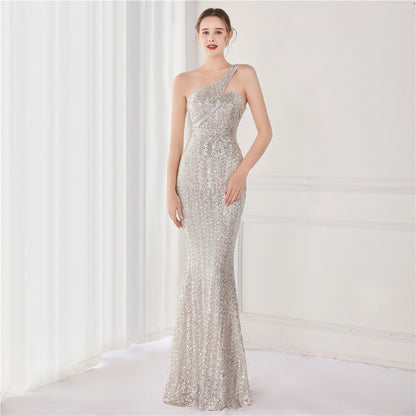Dream Socialite Gathering Party Evening Dress Long Toast Host Dress