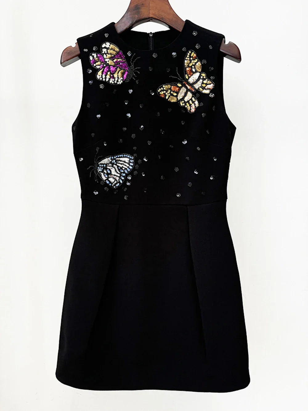 Diamond Sequin High Waist Mini Dress
