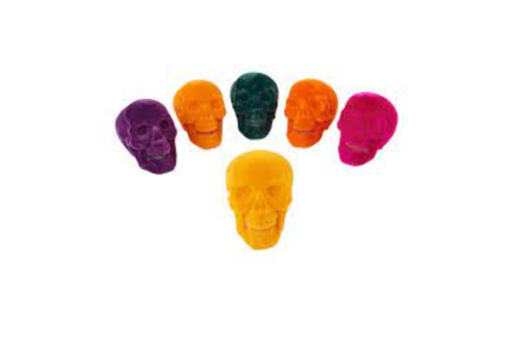 Flocked Skull