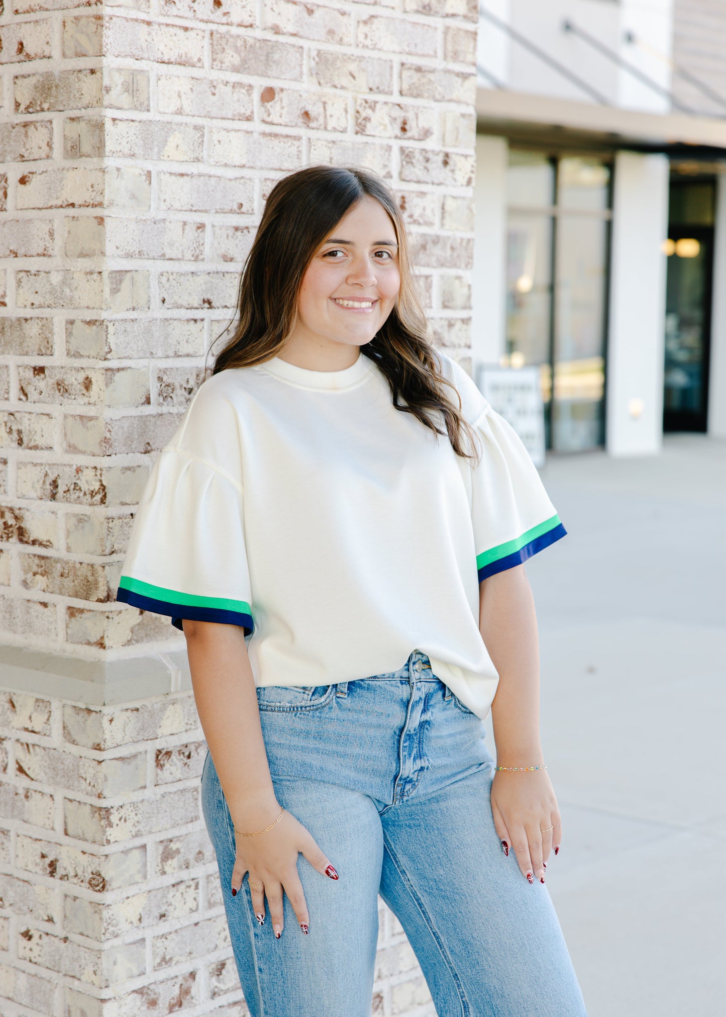 Becca Contrast Trim Top