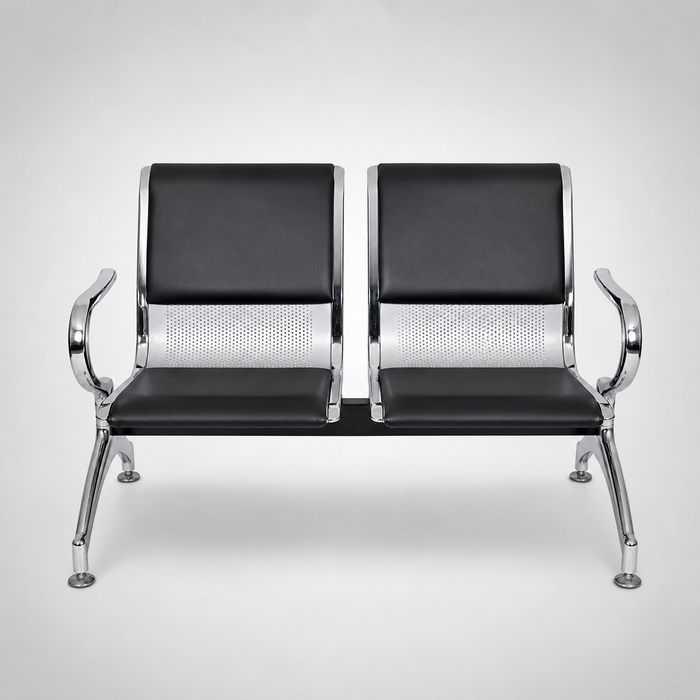 Airport Waiting Chair for Lobby and Departure Lounge, Made from Premium Metal with Long Life Finish