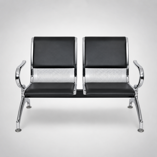 Airport Waiting Chair for Lobby and Departure Lounge, Made from Premium Metal with Long Life Finish