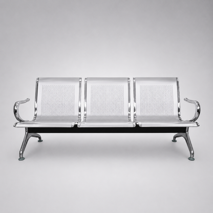 Airport Waiting Chair with Anti-Skid Base and Seat Design Providing Extra Comfort During Wait Time