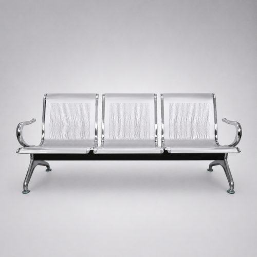 Airport Waiting Chair with Anti-Skid Base and Seat Design Providing Extra Comfort During Wait Time