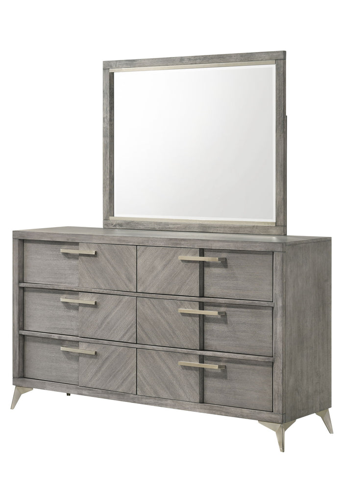 Aries - Landscape Mirror - Gray