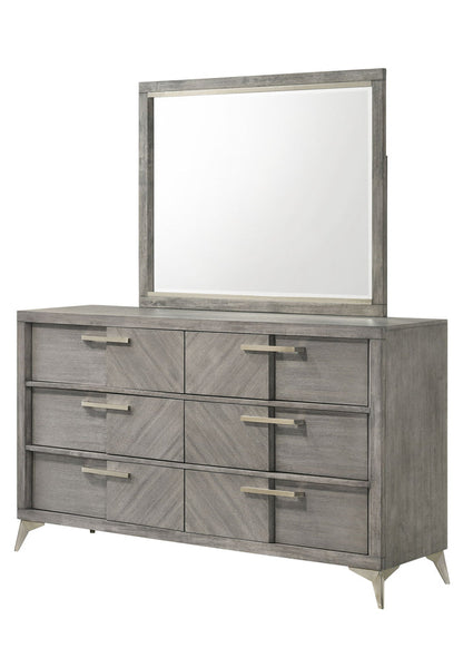 Aries - Landscape Mirror - Gray