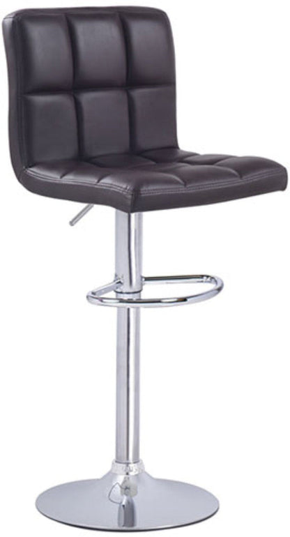 Bar Stool Chair With Metal Chrome Base Leatherette -