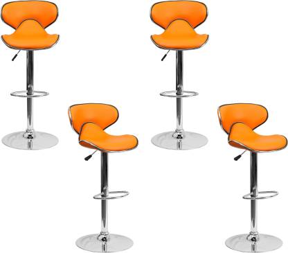 Orange / 4 Chairs