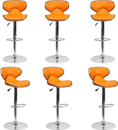 Orange / 6 Chairs