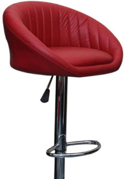 Bar Stool with Height Adjustable Metal Chrome Base -