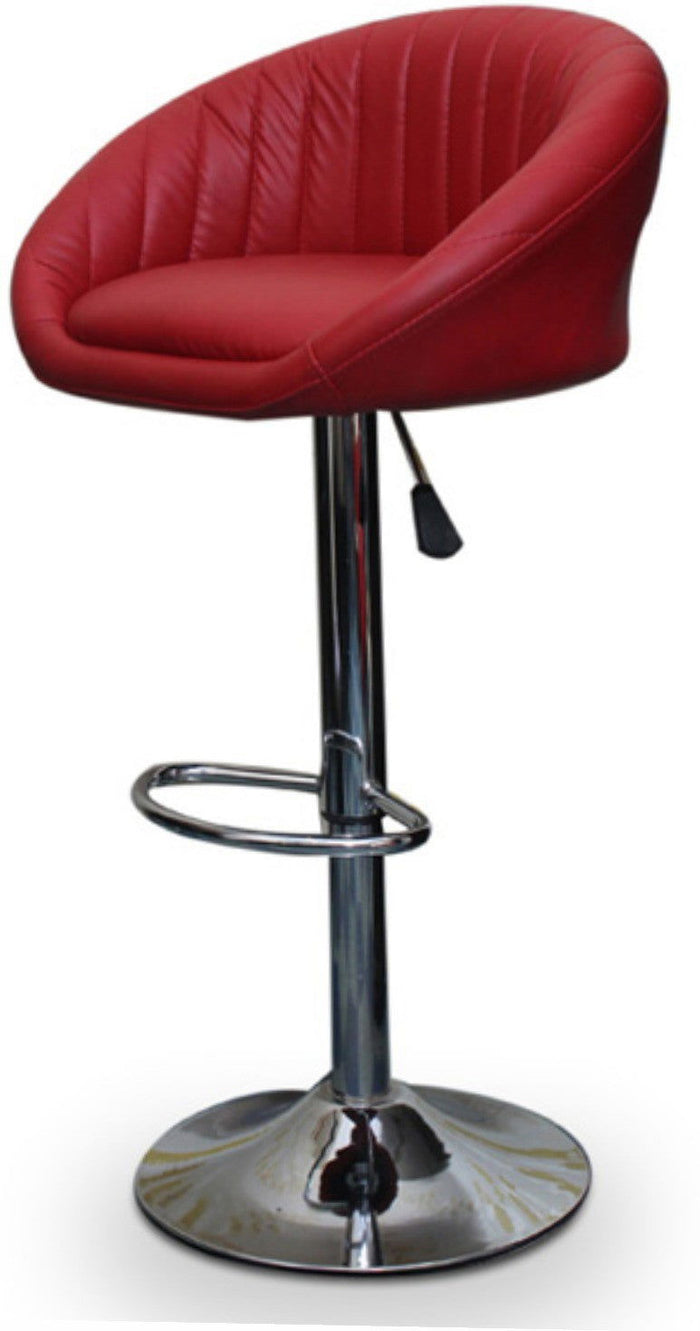 Bar Stool with Height Adjustable Metal Chrome Base -
