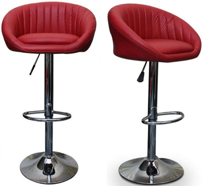 Bar Stool with Height Adjustable Metal Chrome Base