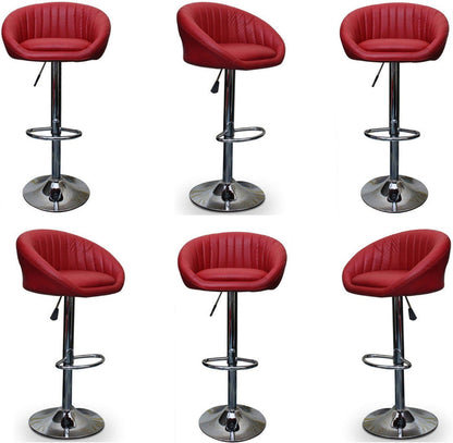 Bar Stool with Height Adjustable Metal Chrome Base