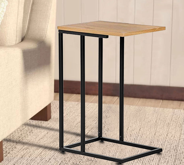 Bedside Table with Metal Frame for Decorative Items and Interior Style