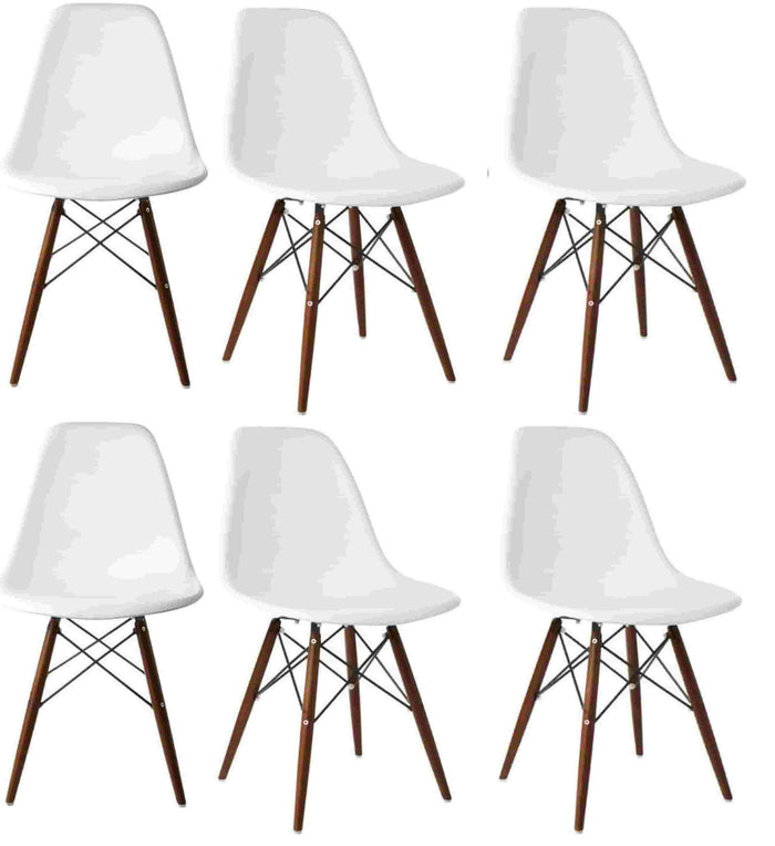 Cafe Chair in Wooden Legs Base PP Molded -