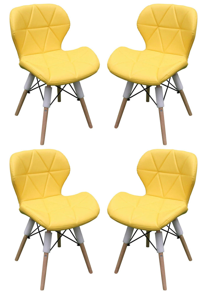 Yellow / 4 Chairs