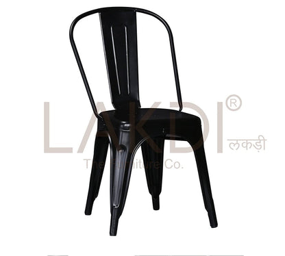 Cafe Chair With Metal Frame Legs Base
