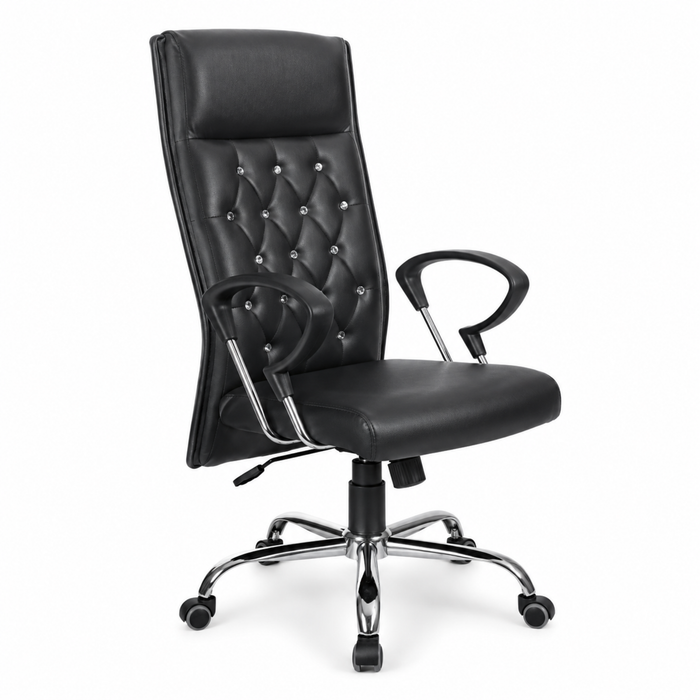 Comfortable Director Chair with Chrome Base