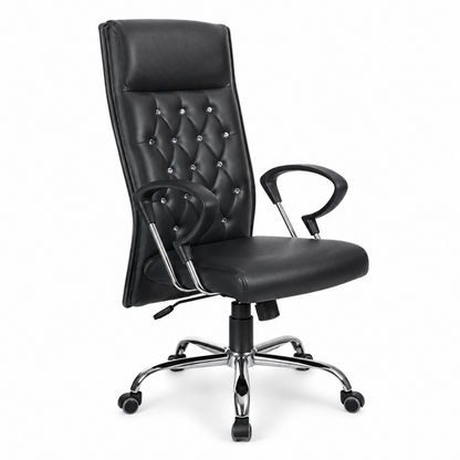 Comfortable Director Chair with Chrome Base