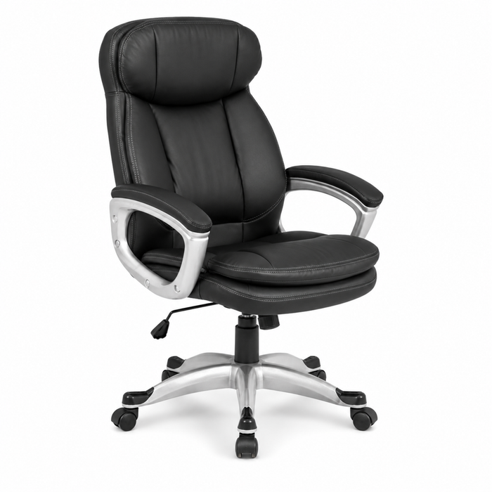 Comfortable Director Chair with Height Adjustable Aluminum Base