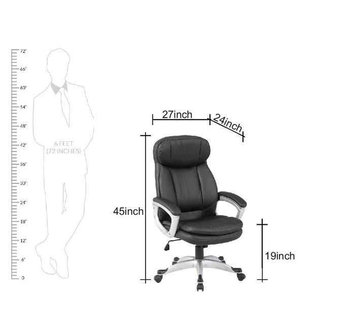 Comfortable Director Chair with Height Adjustable Aluminum Base -