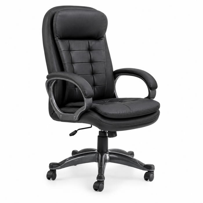 Comfortable Director Office Chair with Height Adjustable Aluminum Base