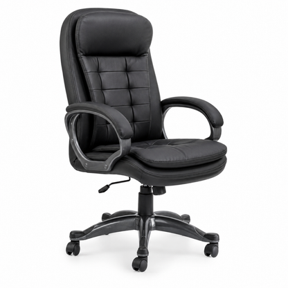 Comfortable Director Office Chair with Height Adjustable Aluminum Base