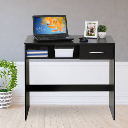 Wooden office workstation with minimalist modern design
