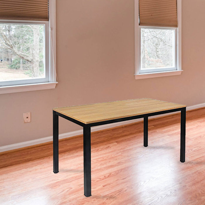 Modern wooden workstation table for creative professionals