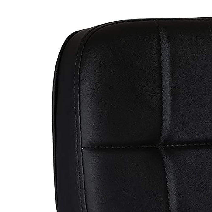 Contemporary Leatherette Visitor Chair – Cushioned Comfort with Chrome Base