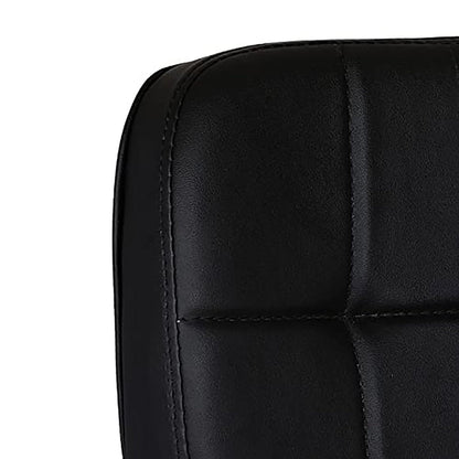 Contemporary Leatherette Visitor Chair – Cushioned Comfort with Chrome Base