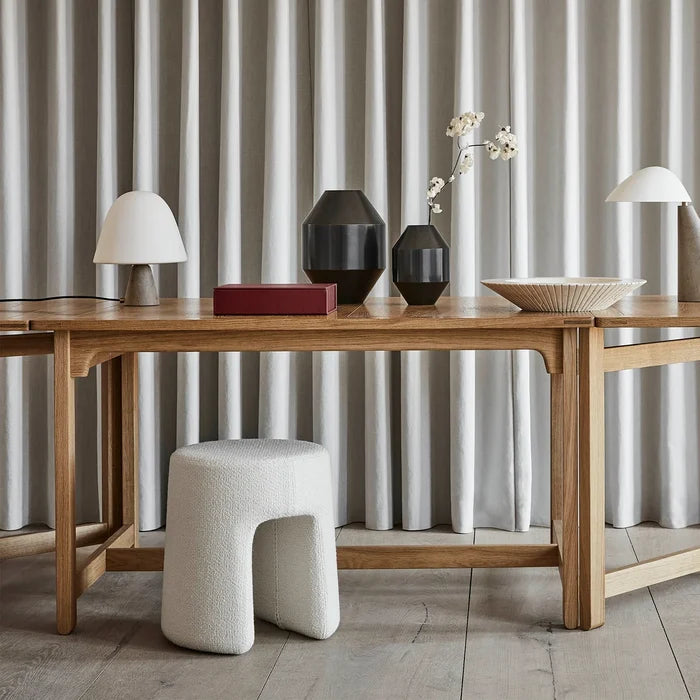 Cosy Boucle U-Shaped Pouffe – Soft, Stylish & Versatile Home Furniture Accent