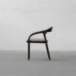 Elegant Mid-Century Modern Dining Chair - Solid Wood & Upholstered Comfort for Home Furniture