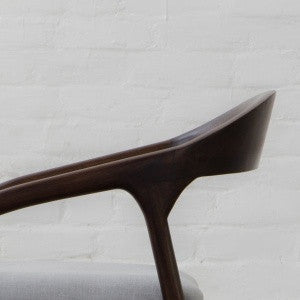 Elegant Mid-Century Modern Dining Chair - Solid Wood & Upholstered Comfort for Home Furniture
