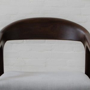 Elegant Mid-Century Modern Dining Chair - Solid Wood & Upholstered Comfort for Home Furniture
