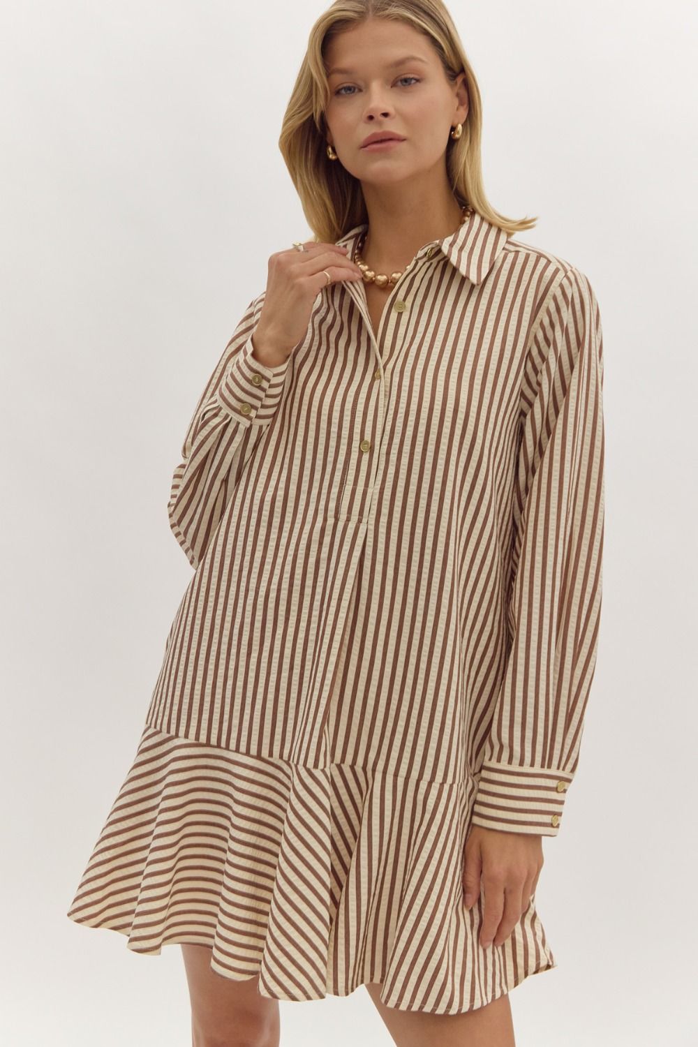 Lacey Long Sleeves Mini Dress