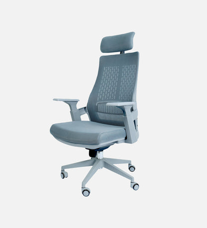 Ergonomic Executive High Back Fabric Office Chair with Adjustable Headrest, Lumbar Support, Swivel and Height Adjustable Mechanism for Office